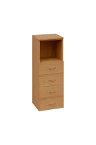 CN 3 - 44ZN skříň, 4-zásuvková/nika, 1100x400x400, buk royal